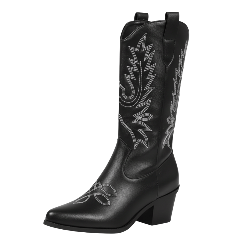 Svarta cowboy boots dam