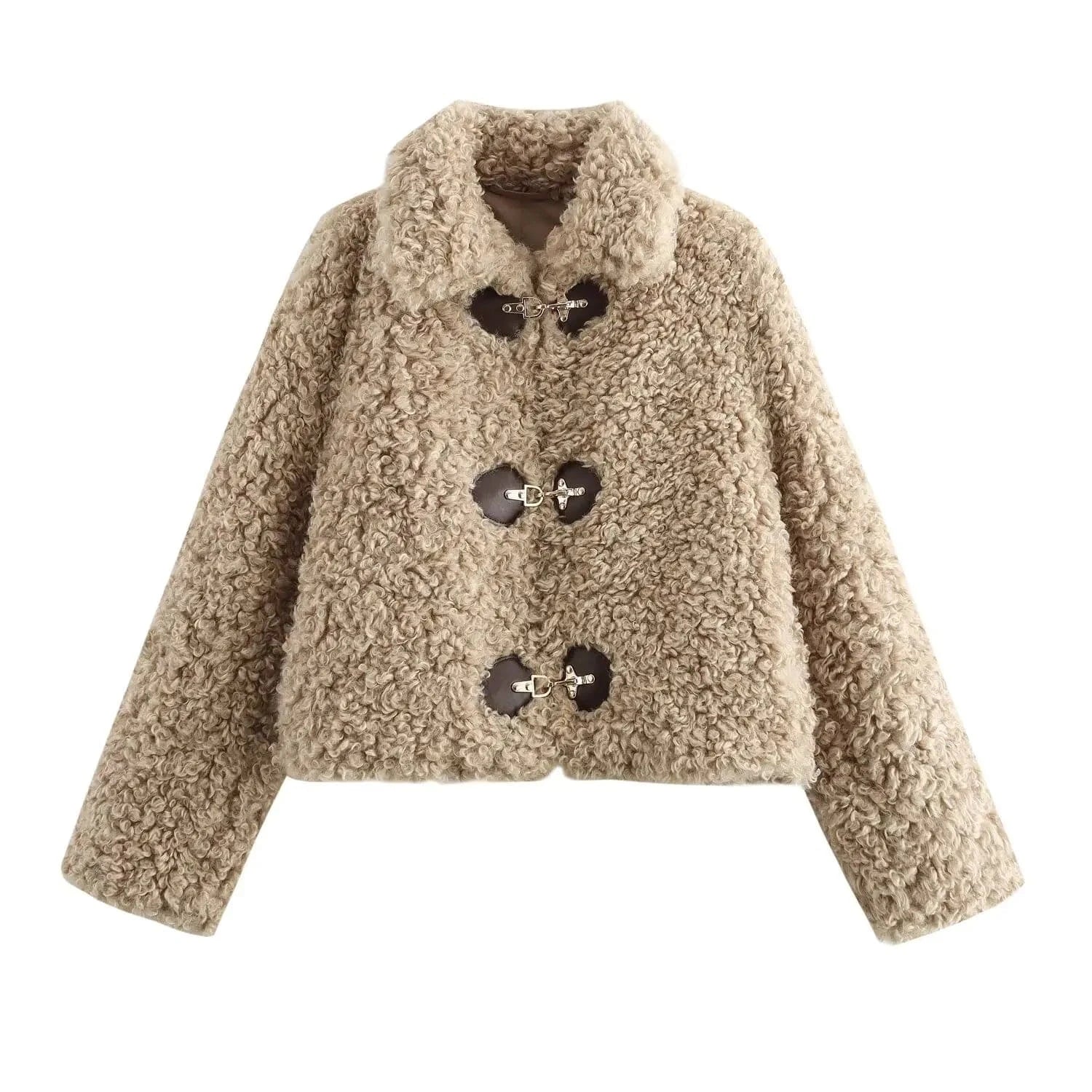 Teddy jacka dam beige