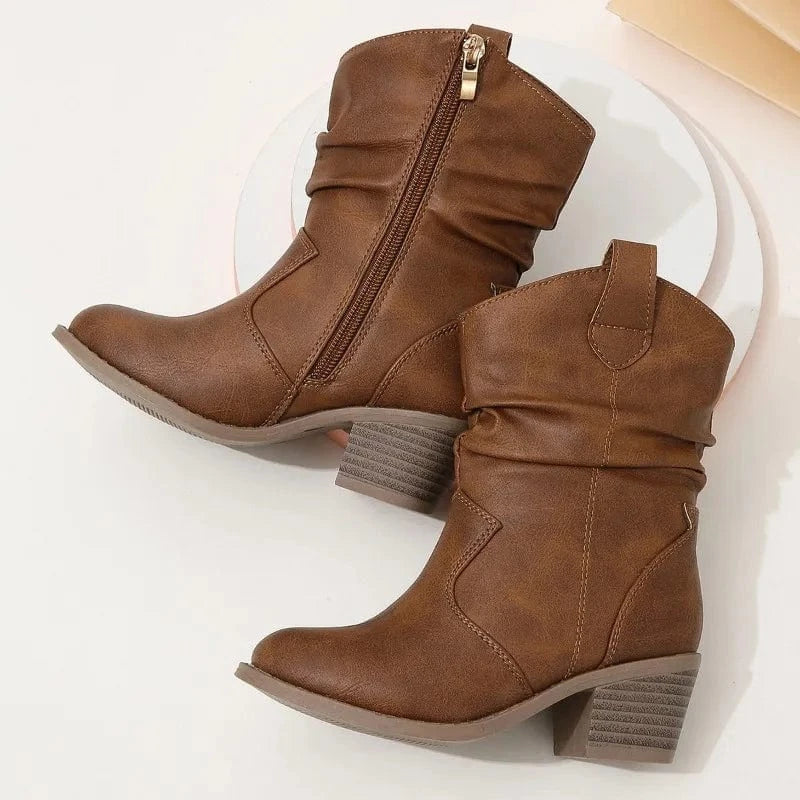 Cowboyboots barn med elegant rynkad design