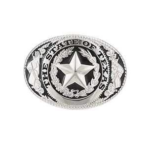 The State of Texas bältesspänne cowboy Silver