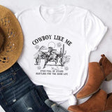 Tshirt för dam "Cowboy Like Me"