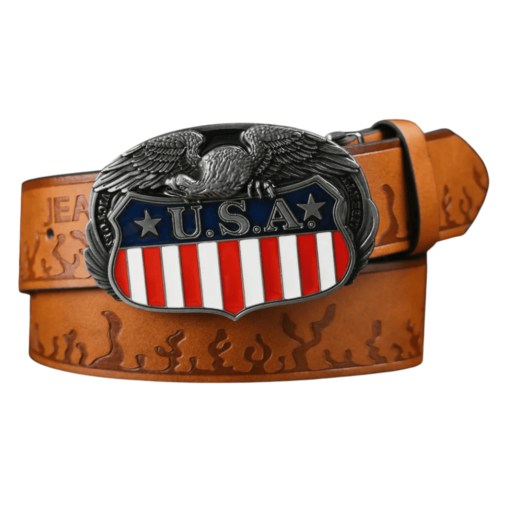 USA Cowboybälte Brun / 120cm