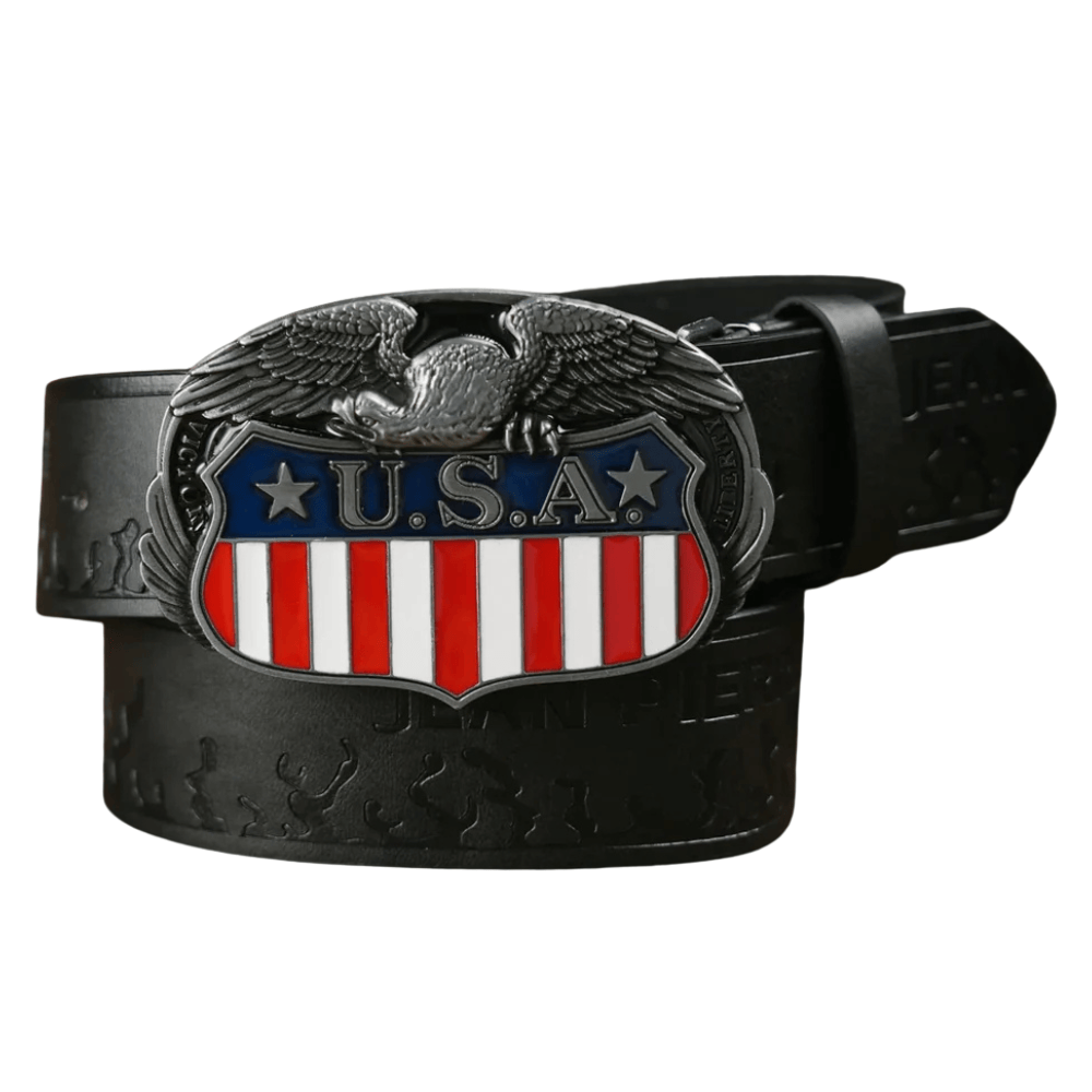 USA Cowboybälte Svart / 120cm
