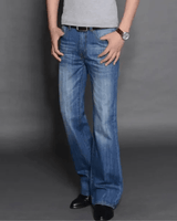 Utsvängda jeans herr