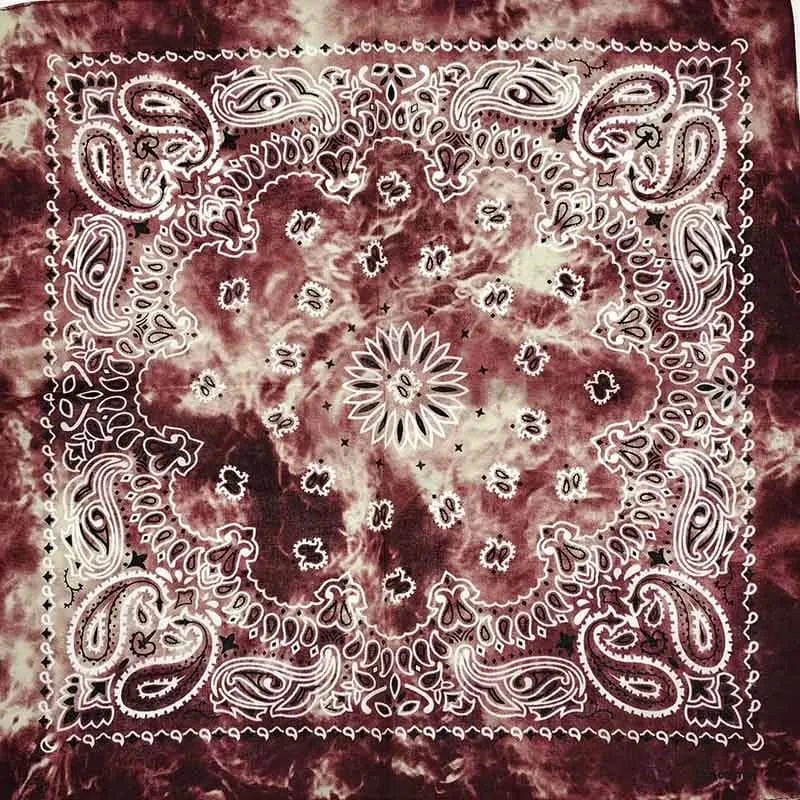 Vinröd Tie-Dye Bandana