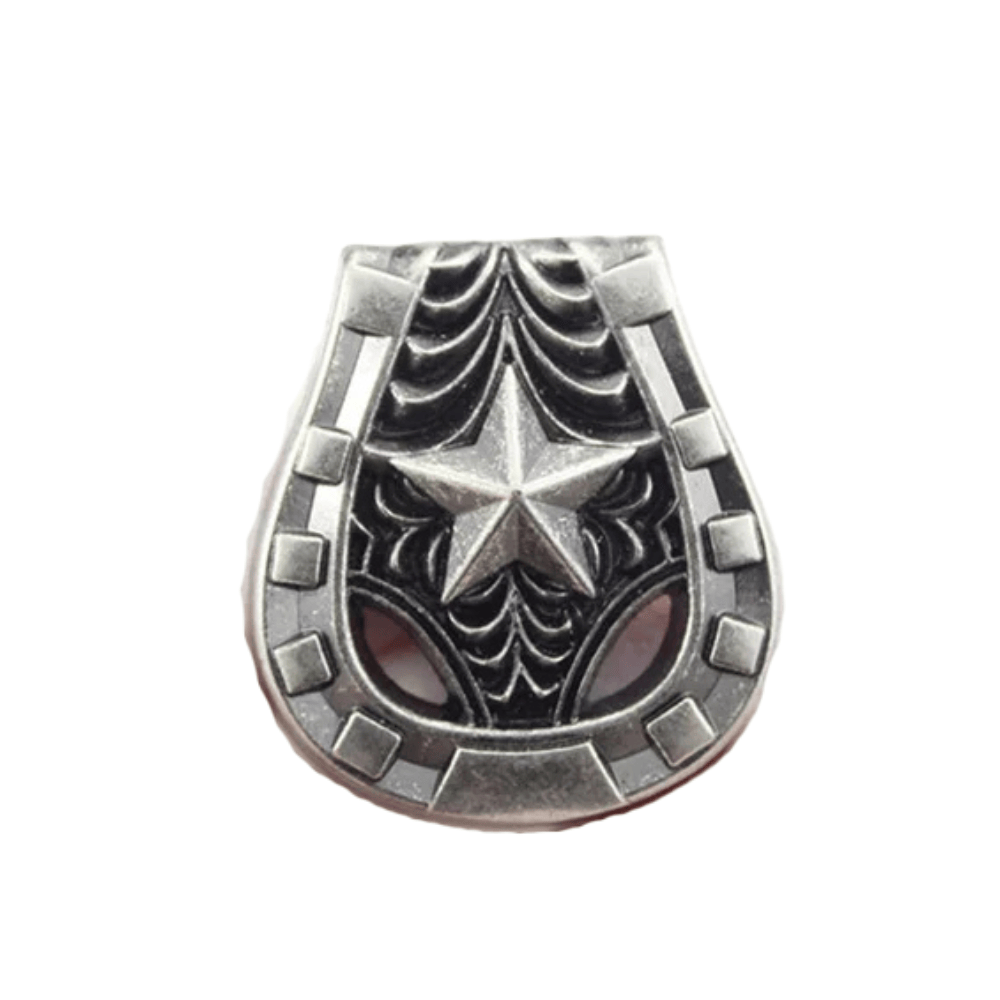 Vintage concho med stjärnmotiv