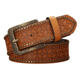 Western Cowboy Läderbälte Brun / 120cm