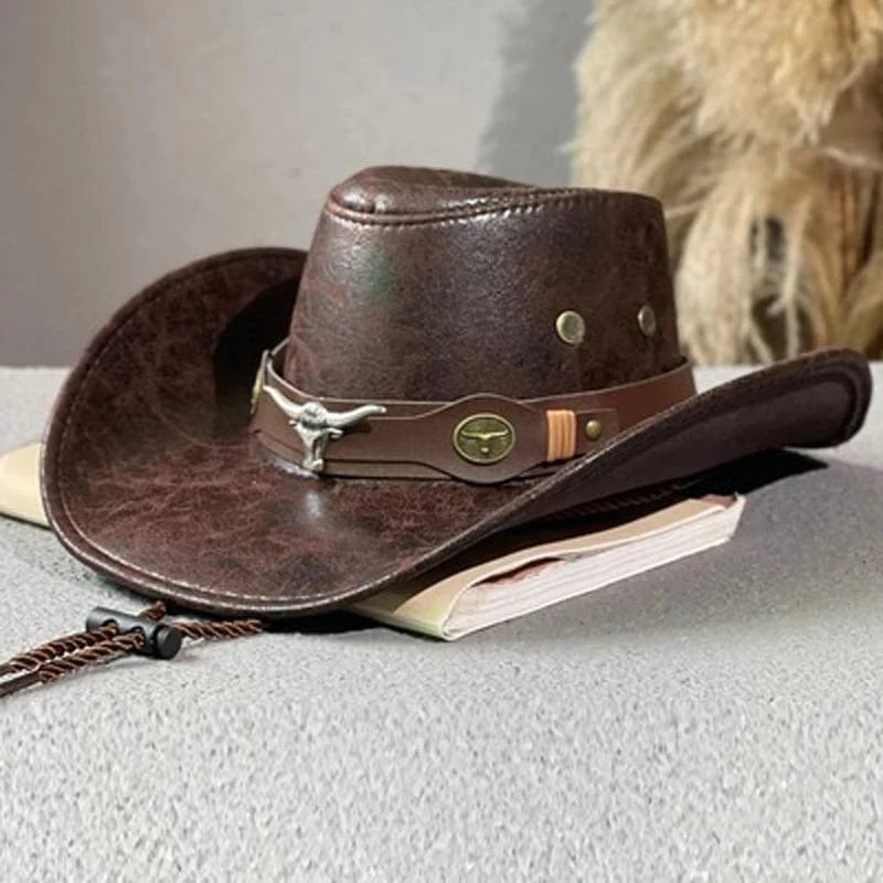 Western Cowboyhatt Oxhuvud Brun 2 / 56-58cm
