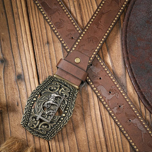 Westernbälte med häst och cowboy