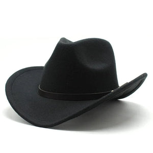 Westernhatt filt Svart / 56-58cm