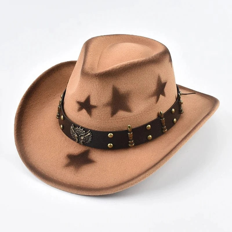 Westernhatt med Stjärnmotiv