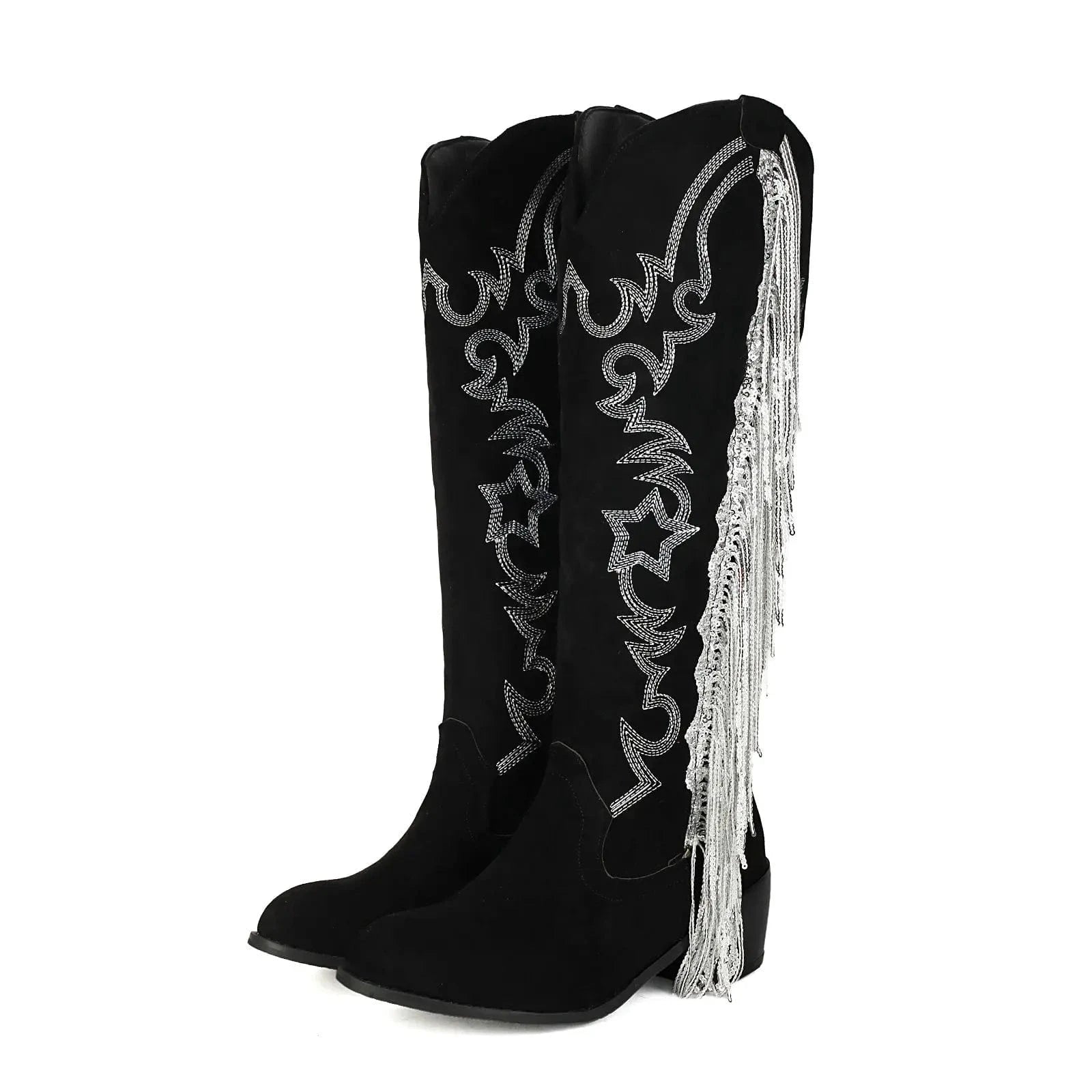 Cowboy boots med fransar