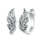 WOSTU 925 Sterling Silver Vintage Angel Wing Hoop Earrings Women Handmade Wings Earring Party Jewelry Gift Drop Shipping Brincos SCE1795